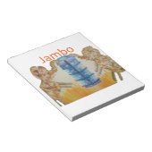 Baby Kids Jambo Jumbo Elephant Design Notizblock (angewinkelt)