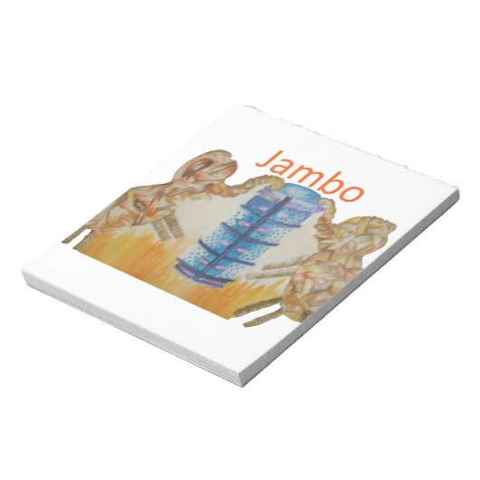 Baby Kids Jambo Jumbo Elephant Design Notizblock (Rotiert)