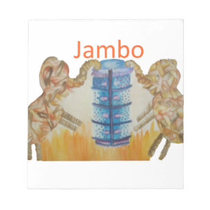 Baby Kids Jambo Jumbo Elephant Design Notizblock