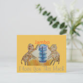 Baby Kids Jambo Jumbo Elephant Design Postkarte (Stehend Vorderseite)