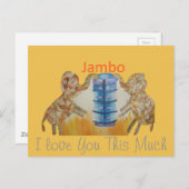 Baby Kids Jambo Jumbo Elephant Design Postkarte (Vorne/Hinten)