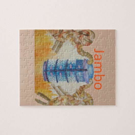 Baby Kids Jambo Jumbo Elephant Design Puzzle (Horizontal)