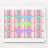 Baby Kids Peace Liebe Unity Hakuna Matata design.p Mousepad (Vorne)
