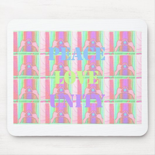 Baby Kids Peace Liebe Unity Hakuna Matata design.p Mousepad (Vorne)