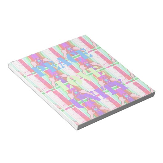 Baby Kids Peace Liebe Unity Hakuna Matata design.p Notizblock (angewinkelt)