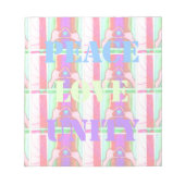 Baby Kids Peace Liebe Unity Hakuna Matata design.p Notizblock (Vorderseite)