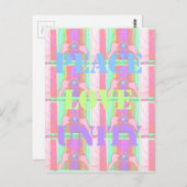 Baby Kids Peace Liebe Unity Hakuna Matata design.p Postkarte (Vorne/Hinten)