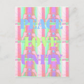 Baby Kids Peace Liebe Unity Hakuna Matata design.p Postkarte (Vorderseite)