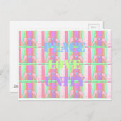 Baby Kids Peace Liebe Unity Hakuna Matata design.p Postkarte (Vorne/Hinten)