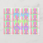 Baby Kids Peace Liebe Unity Hakuna Matata design.p Postkarte (Vorderseite)