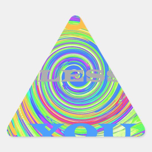 Baby Kinder Gott segne dich..pnng Dreieckiger Aufkleber (Vorderseite)