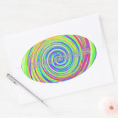 Baby Kinder Gott segne dich..pnng Ovaler Aufkleber (Umschlag)