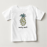 Baby-/Kinder"größtenteils süßes" Ananas-T-Shirt