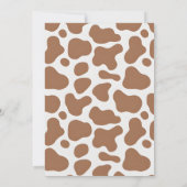 Baby-Kinderdusche für Western Einladung (Rückseite)