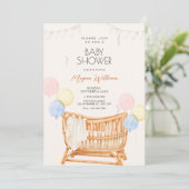 Baby-Kinderkrippe Einladung (Stehend Vorderseite)