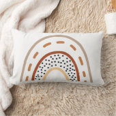 Baby Kinderzimmer Boho Regenbogenkissen in erdfarb Lendenkissen (Decke)