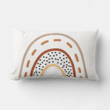 Baby Kinderzimmer Boho Regenbogenkissen in erdfarb