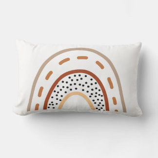 Baby Kinderzimmer Boho Regenbogenkissen in erdfarb Lendenkissen