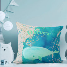 Baby Kinderzimmer Whale Sparkle Blue Nautical Pers