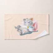Baby Kitten Badetuch Set in den Farben (Handtuch)
