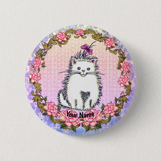 Baby Kitten Cat Button (Vorderseite)