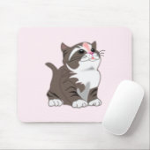 Baby Kitten Mouse Pad - Custom Colors - Text Mousepad (Mit Mouse)
