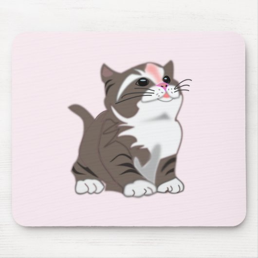 Baby Kitten Mouse Pad - Custom Colors - Text Mousepad (Vorne)