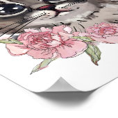 Baby Kitten Rose Personalisiert Poster | Wall Prin (Ecke)