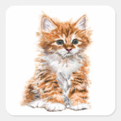 baby Kitten Sticker Gift (Vorderseite)
