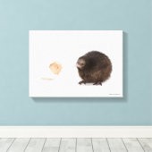 Baby Kiwi Bird aus Egg Leinwanddruck (Insitu (Holzboden))