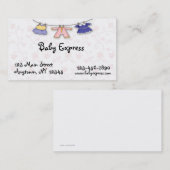 Baby kleidet Visitenkarte (Vorne/Hinten)