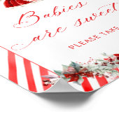 Baby Kleidung Babys sind süß Poster (Ecke)