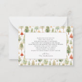 Baby Kleidung Wäscherei Baby Dusche Danke Mitteilungskarte (Rückseite)