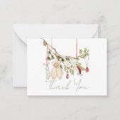 Baby Kleidung Wäscherei Baby Dusche Danke Mitteilungskarte (Vorderseite)