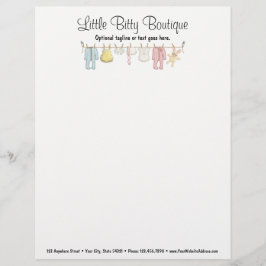 Baby-Kleidungclothesline-Säuglinge, die Butike Briefkopf