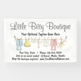 Baby-KleidungClothesline scherzt Kleidungs-Butike Banner