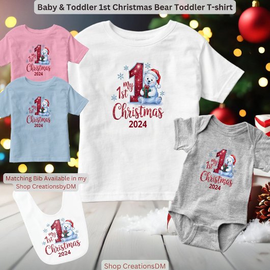 Baby & Kleinkind 1. Weihnachtsbär Kleinkind T-shirt