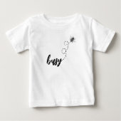 Baby Kleinkind T - Shirt - Besetzte Biene (Vorderseite)