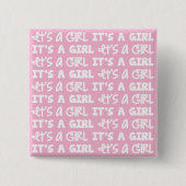 Baby-Knopf ist es ein Mädchen! Button (Vorderseite)