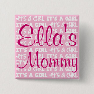 Baby-Knopf ist es ein Mädchen! Button