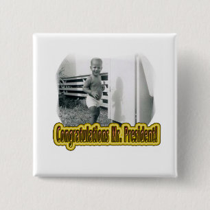 BABY-KNOPF PRÄSIDENTEN-BARACK OBAMA BUTTON