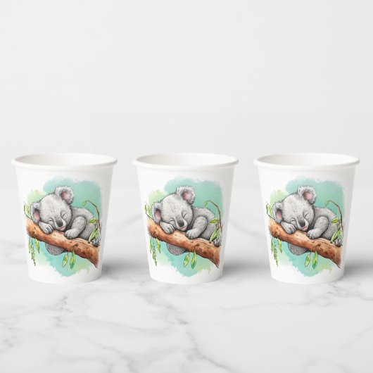 Baby Koala Baby Schouwer Paper Cups Pappbecher (Multi)