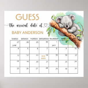Baby Koala Baby Showrate Terminkalender Poster