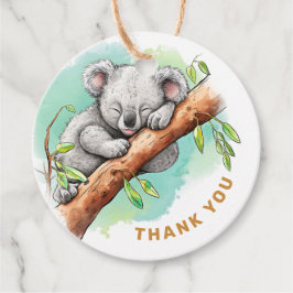 Baby Koala Babydusche Vielen Dank Geschenkanhänger