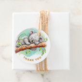 Baby Koala Babydusche Vielen Dank Geschenkanhänger (Beispiel)