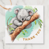 Baby Koala Babydusche Vielen Dank Geschenkanhänger (Vorderseite)