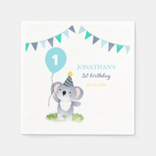 Baby-Koala-Ballon-Party-Flagge Geburtstag Serviette