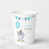 Baby Koala Balloon Party Flag Birthday Pappbecher (Vorderseite)