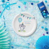 Baby Koala Balloon Party Flag Birthday Pappteller (Party)