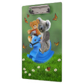 BABY-KOALA-BÄRN-FELSEN KLEMMBRETT (Links)